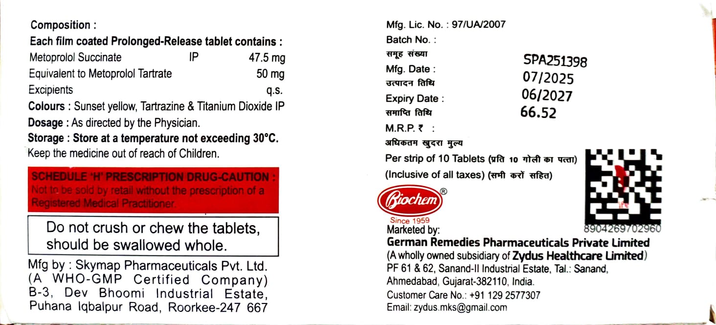 METOL-XL 50MG TAB